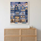 Winter Magic in the Old Town — Diamond Painting Kit, product view 2