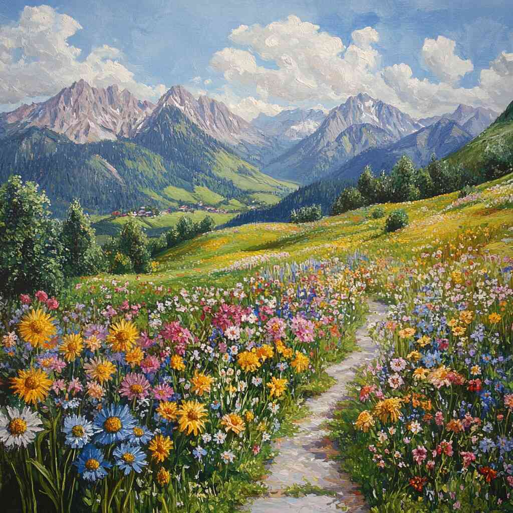 The Path of Color — Diamond Painting Kit design