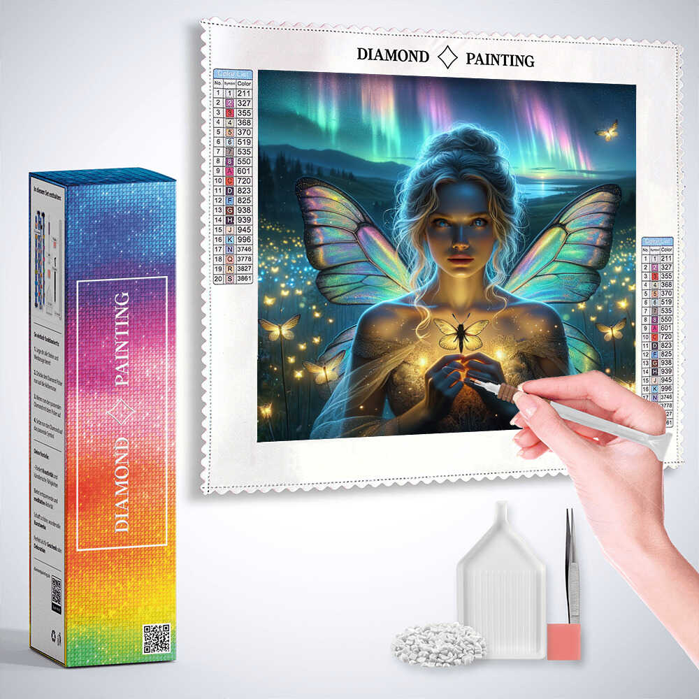 Whispers of the night fairies — Diamond Painting Kit, product view 3