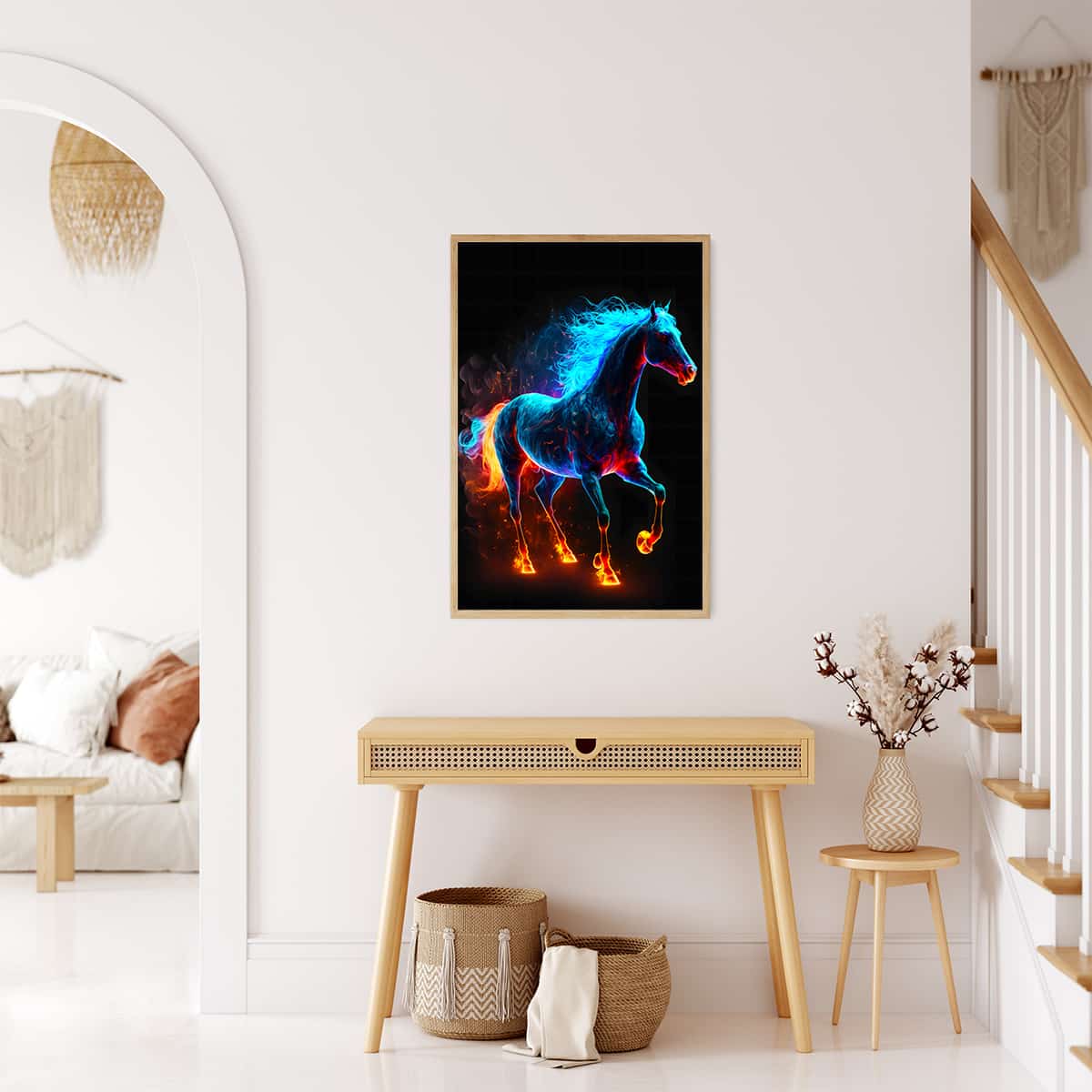Fire Horse — AB Diamond Painting Kit, product view 3