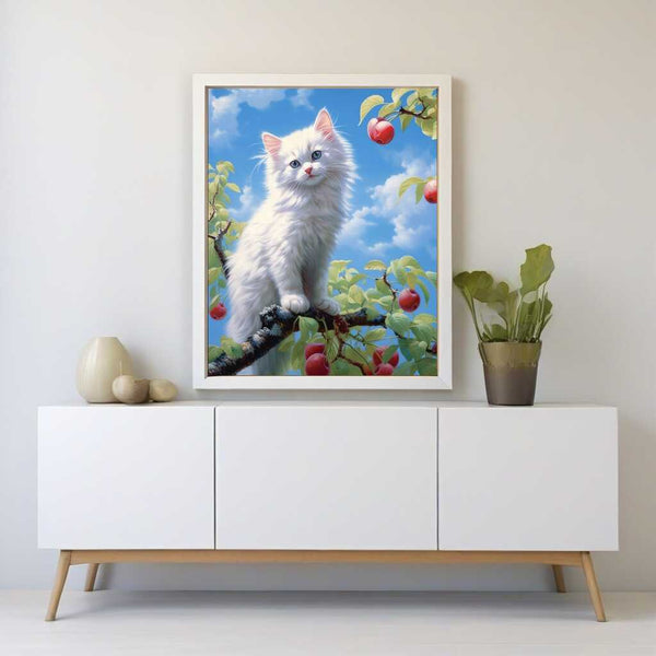 Curious Kittens in a Tree — Diamond Painting Kit, product view 2