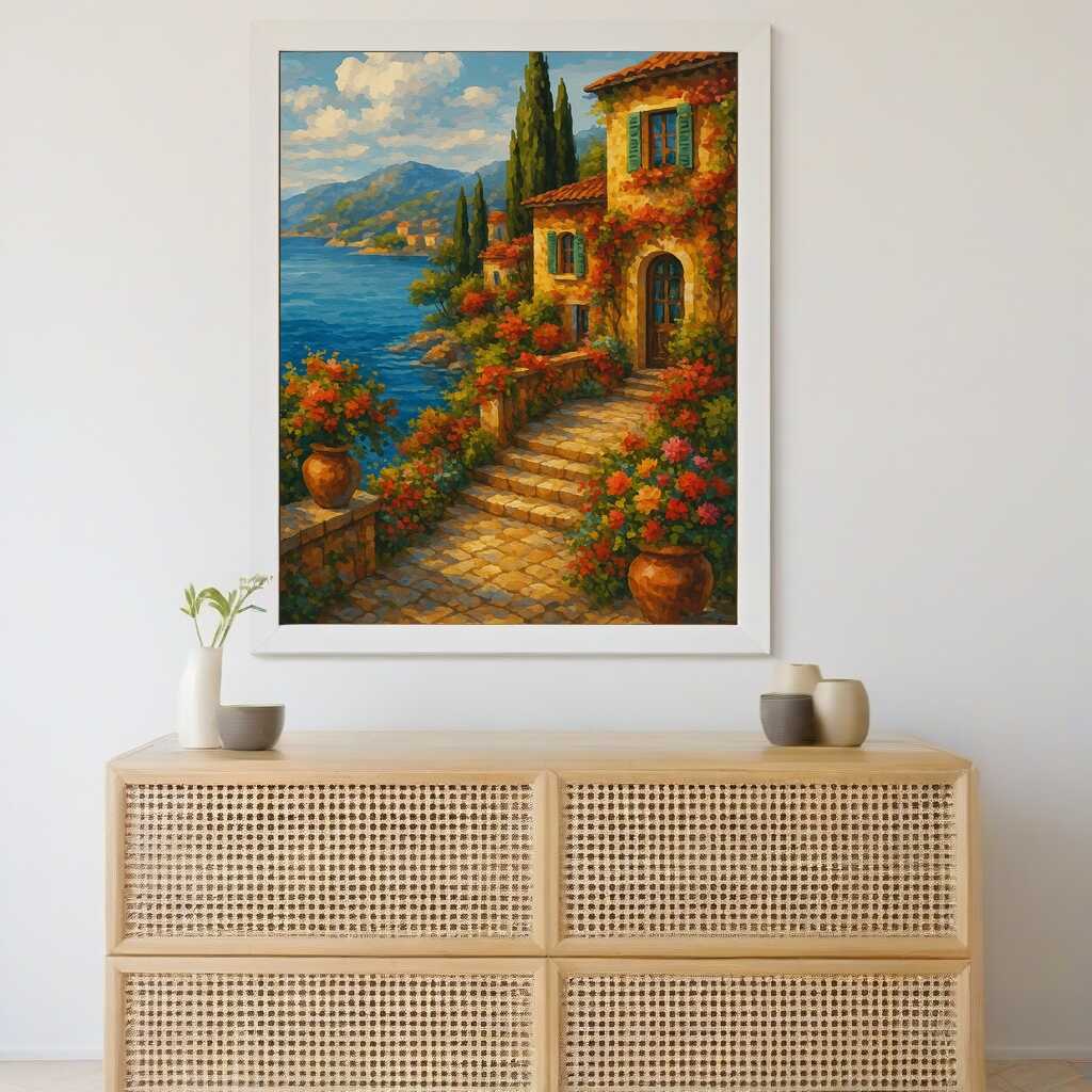 Summer Dreams by the Mediterranean — Diamond Painting Kit, product view 2