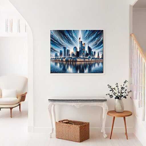 Frankfurt Skyline — Diamond Painting Kit, product view 2