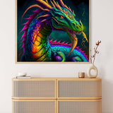 Japanese Dragon — AB Diamond Painting Kit, product view 3