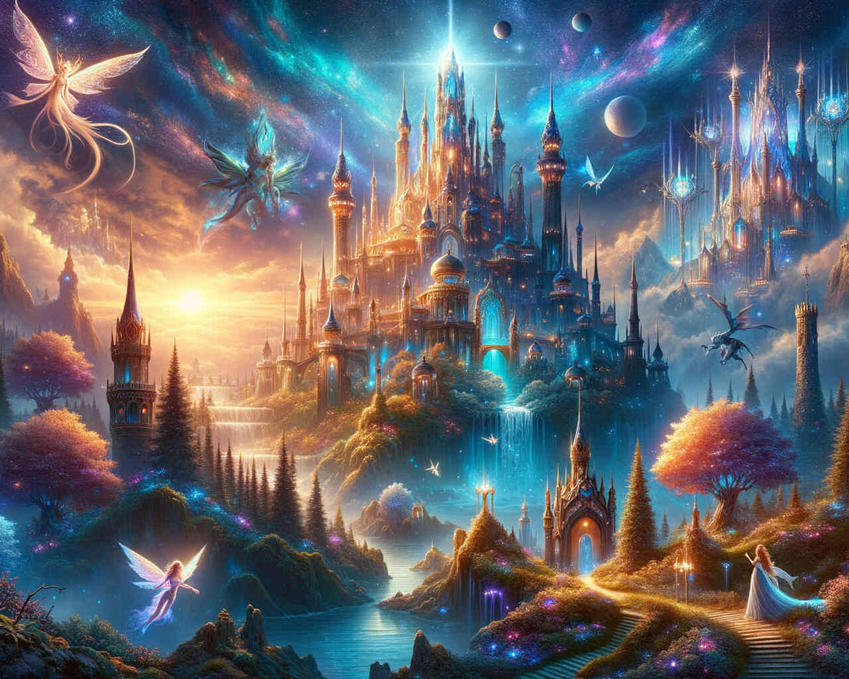 The Fantasy Castle — Diamond Painting Kit design