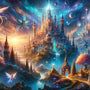 The Fantasy Castle — Diamond Painting Kit design