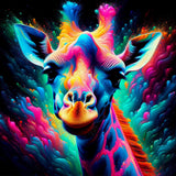Colorful Abstract Giraffe — Diamond Painting Kit design