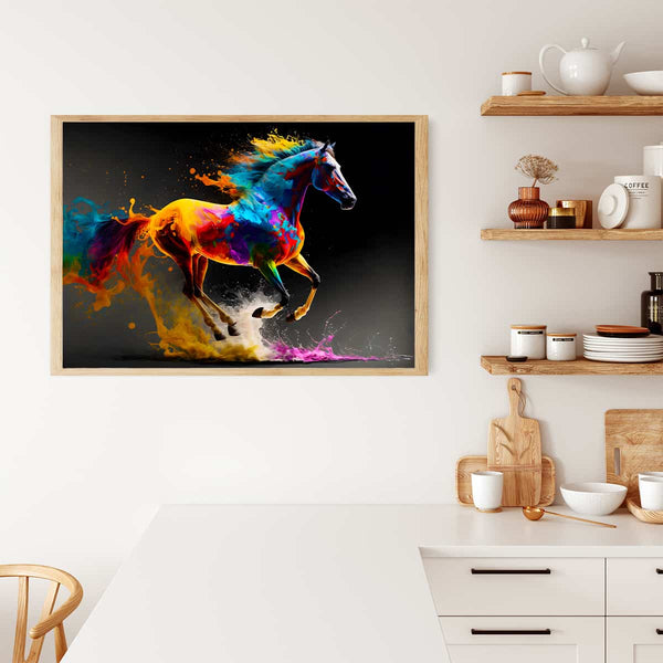 Colorful Horse — AB Diamond Painting Kit, product view 3