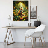 Friendship fox and butterfly — Diamond Painting Kit, product view 2