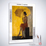 Yellow Umbrella — Diamond Painting Kit, product view 2