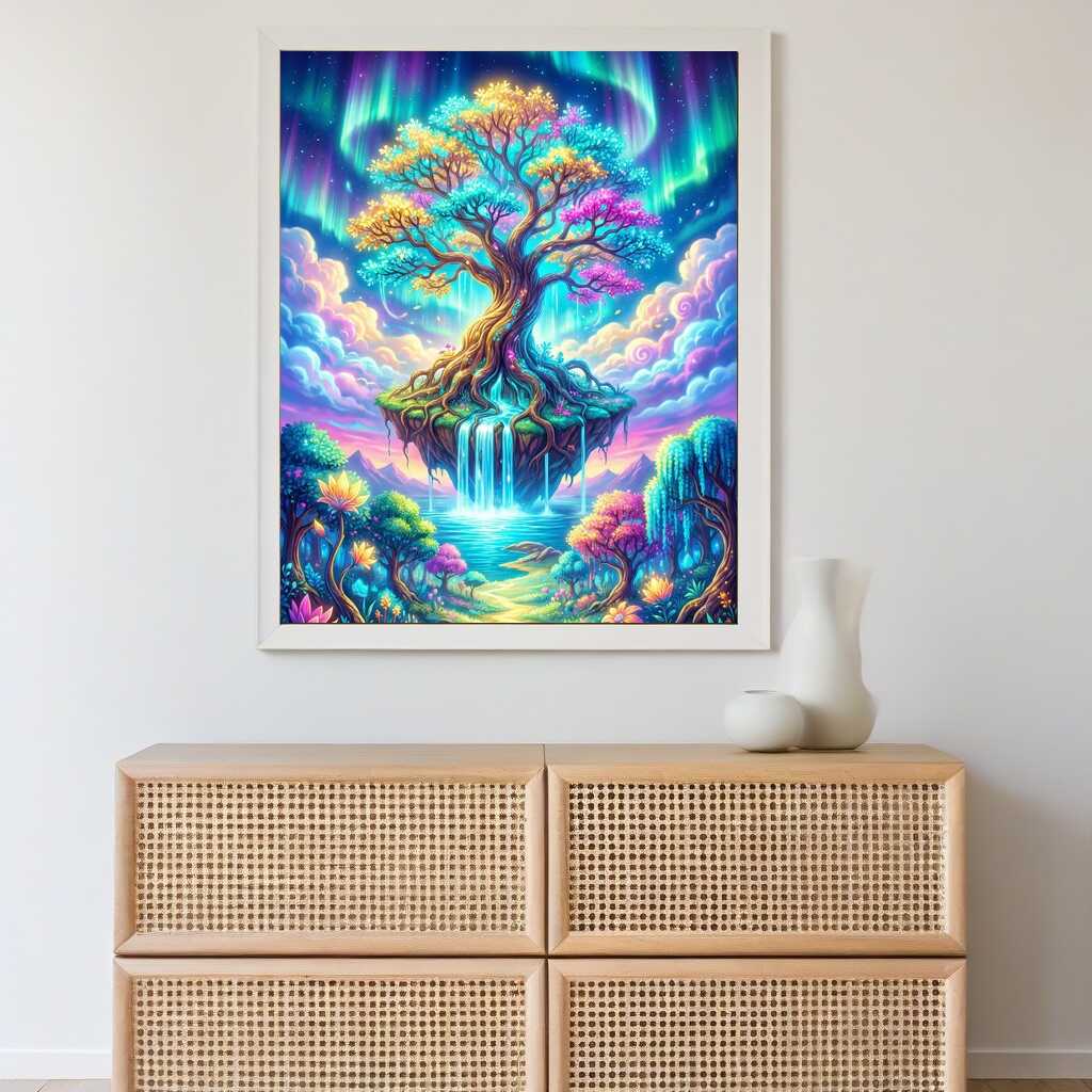 Aurora Tree of Life — Diamond Painting Kit, product view 2