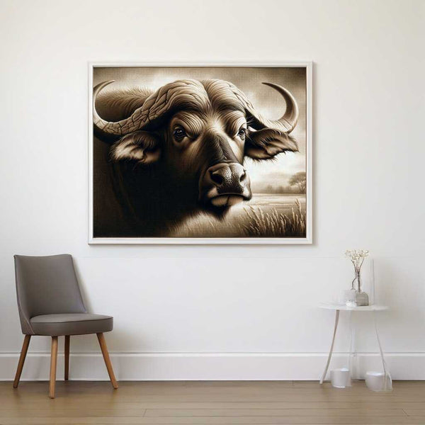 The Brown Water Buffalo — Diamond Painting Kit, product view 2