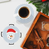 Christmas, Snowflakes — Diamond Painting Coaster Set, product view 2