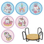 Unicorn — Diamond Painting Coaster Set design