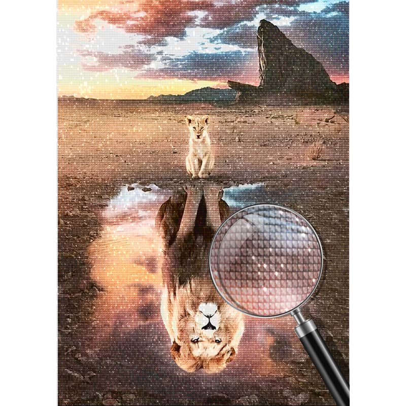 Cat - Tiger, reloaded — Diamond Painting Kit, product view 4