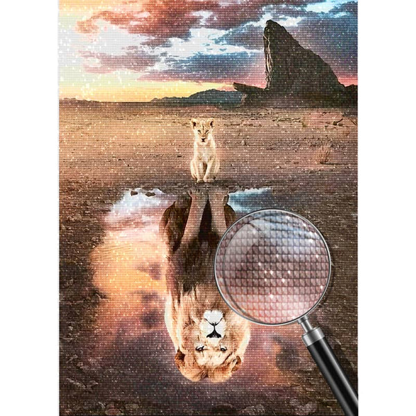 Cat - Tiger, reloaded — Diamond Painting Kit, product view 4
