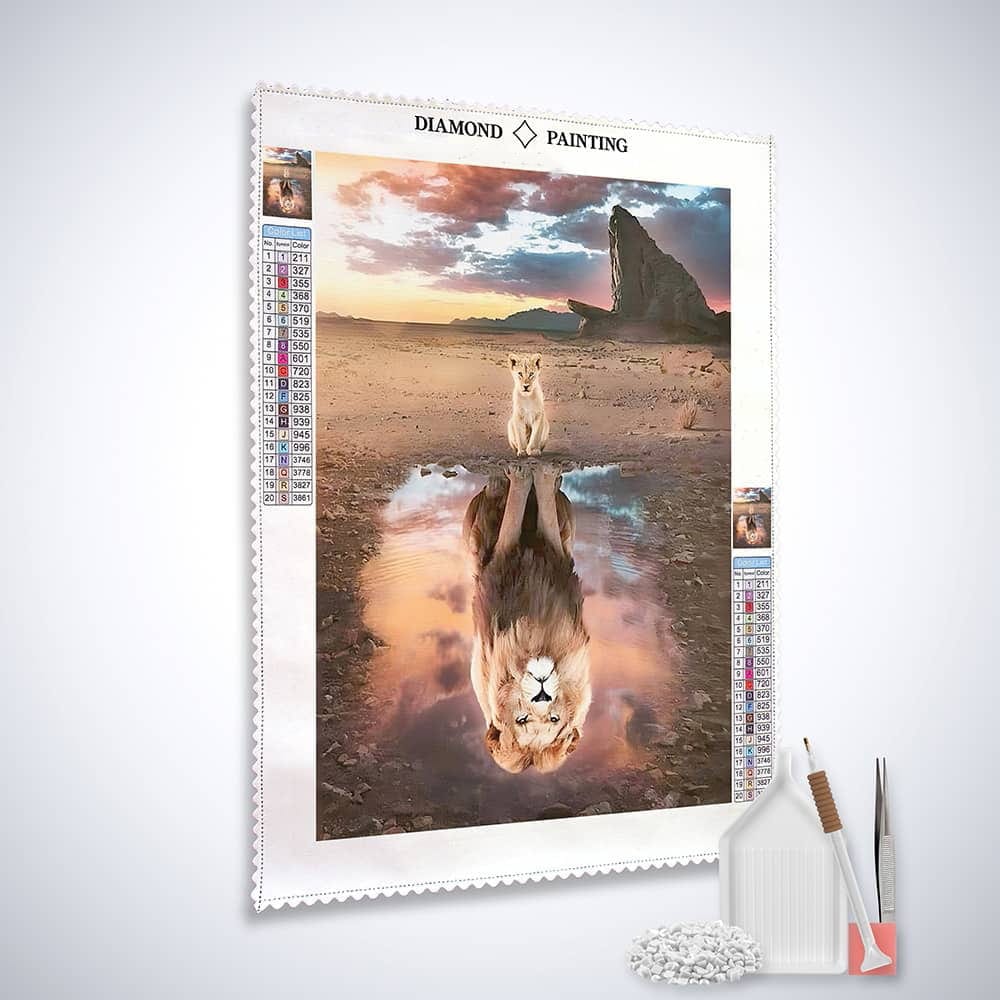 Cat - Tiger, reloaded — Diamond Painting Kit, product view 2