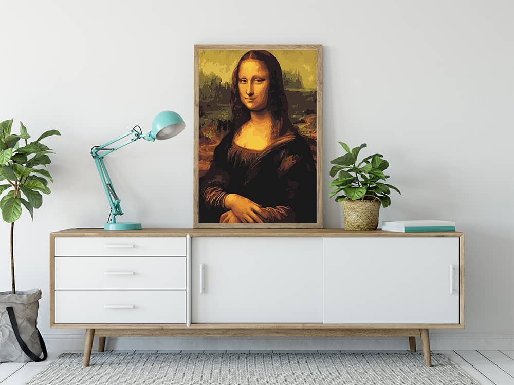 Mona Lisa by Leonardo da Vinci — Diamond Painting Kit, product view 3