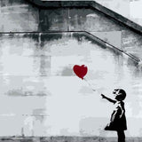 Girl with balloon, Banksy — Diamond Painting Kit design