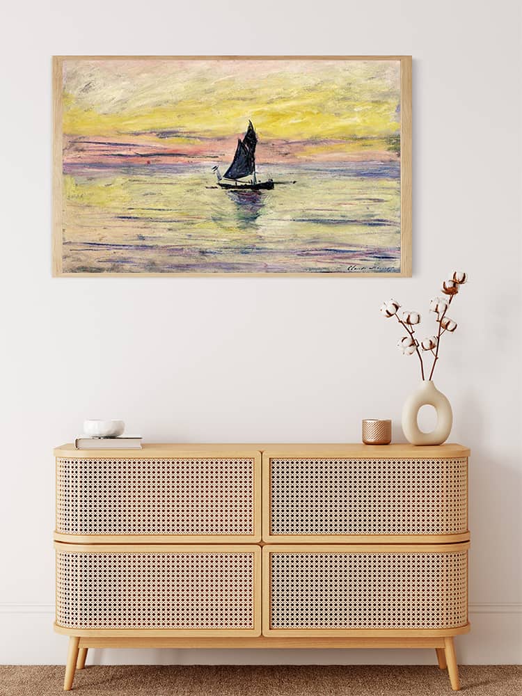 Claude Monet, The Sailboat — Diamond Painting Kit, product view 3