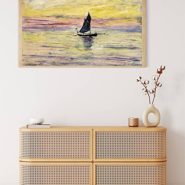 Claude Monet, The Sailboat — Diamond Painting Kit, product view 3