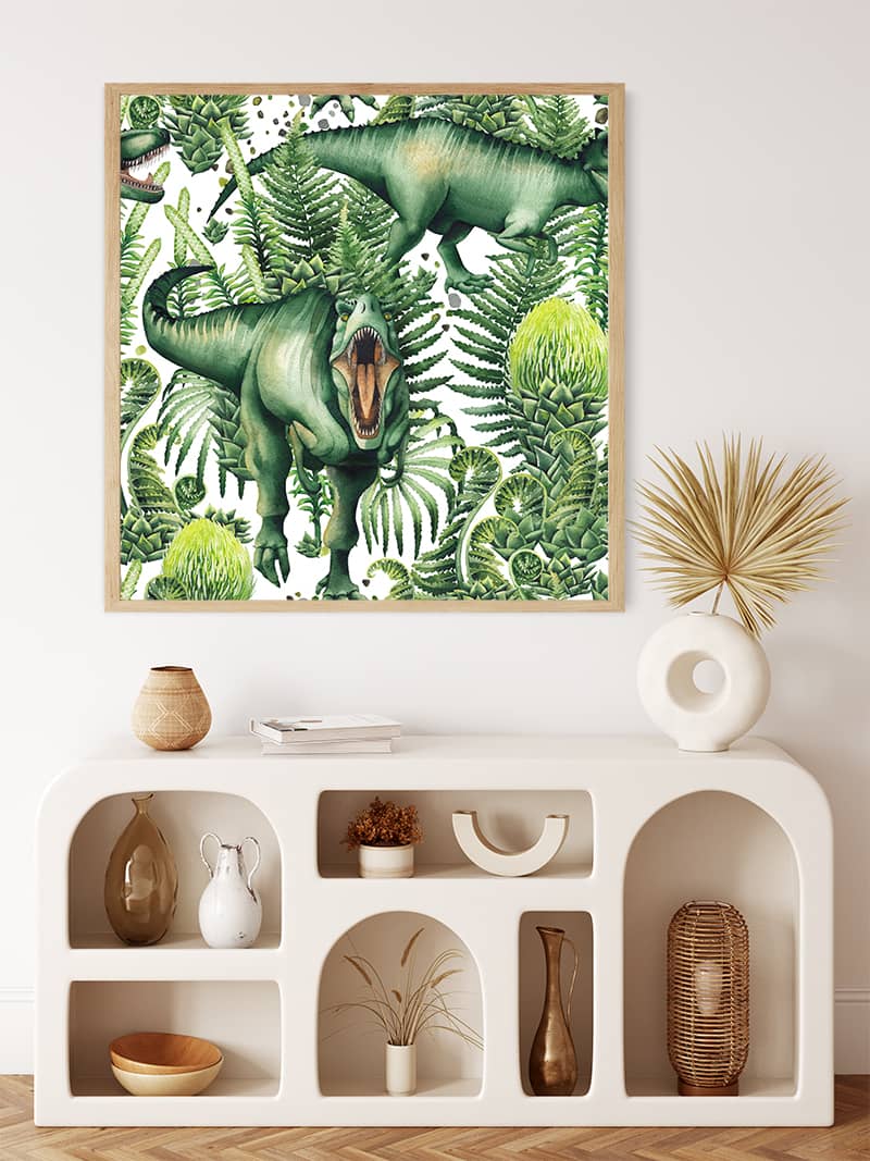 Jungle Dinosaur — Diamond Painting Kit, product view 3