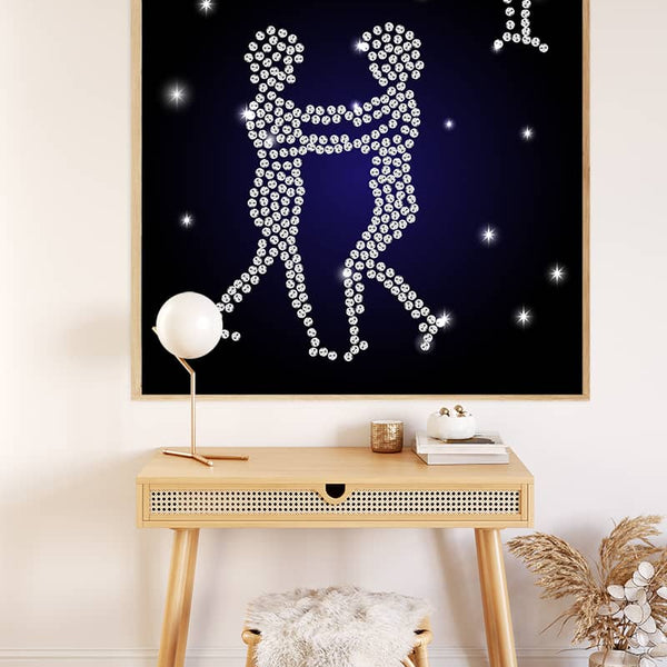 Zodiac sign Gemini — Diamond Painting Kit, product view 3