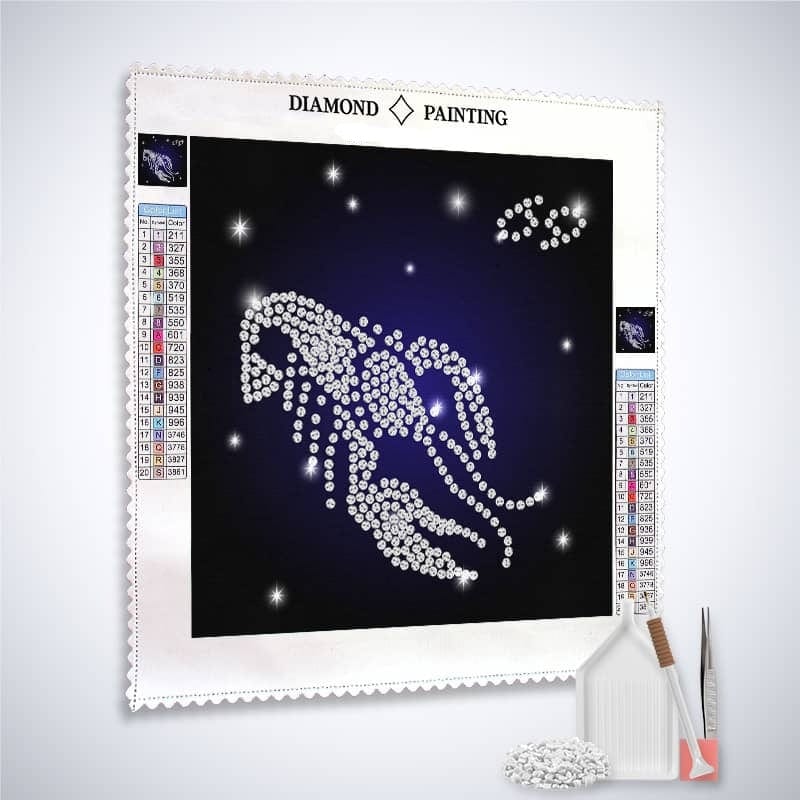 Zodiac sign Cancer — Diamond Painting Kit, product view 2