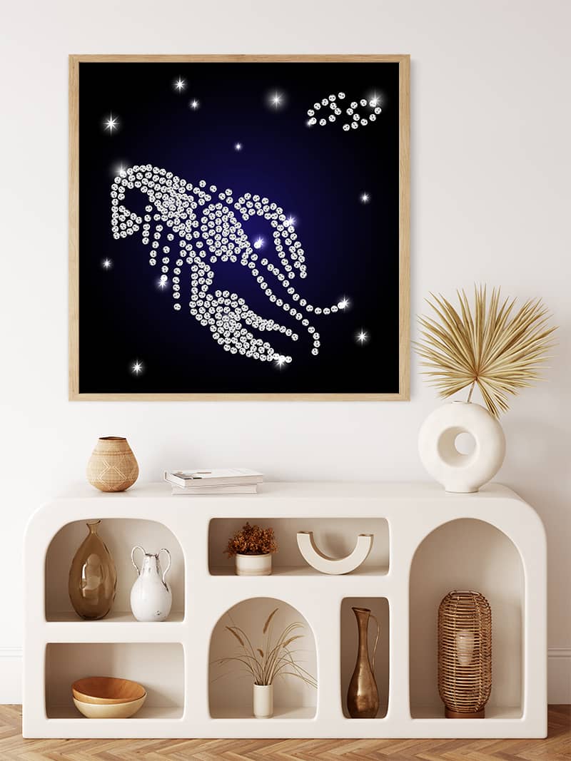 Zodiac sign Cancer — Diamond Painting Kit, product view 3