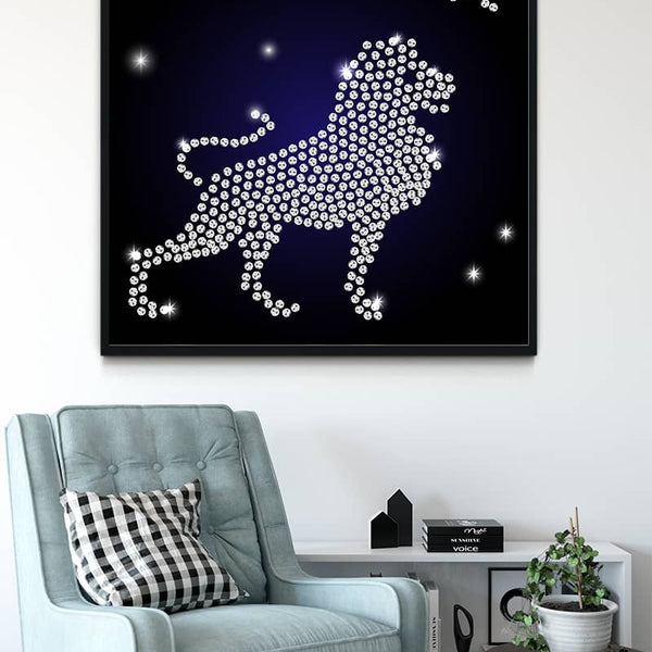 Zodiac sign Leo — Diamond Painting Kit, product view 3