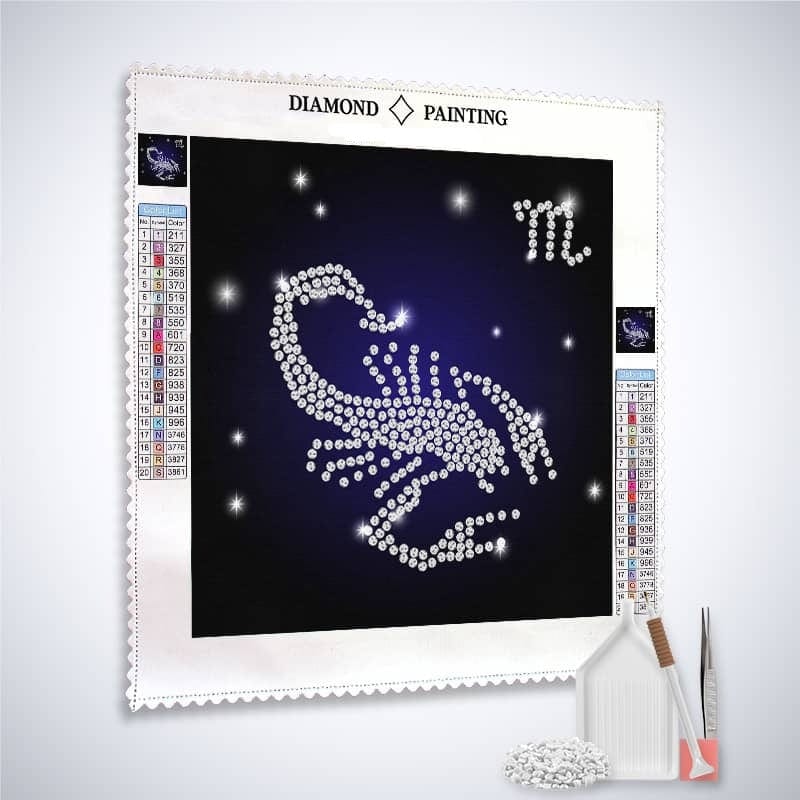 Zodiac sign Scorpio — Diamond Painting Kit, product view 2