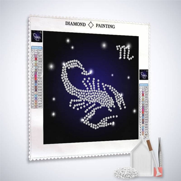 Zodiac sign Scorpio — Diamond Painting Kit, product view 2