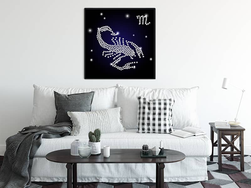 Zodiac sign Scorpio — Diamond Painting Kit, product view 3