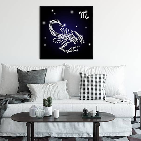 Zodiac sign Scorpio — Diamond Painting Kit, product view 3