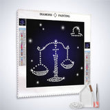 Zodiac sign Libra — Diamond Painting Kit, product view 2