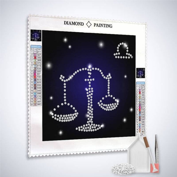 Zodiac sign Libra — Diamond Painting Kit, product view 2