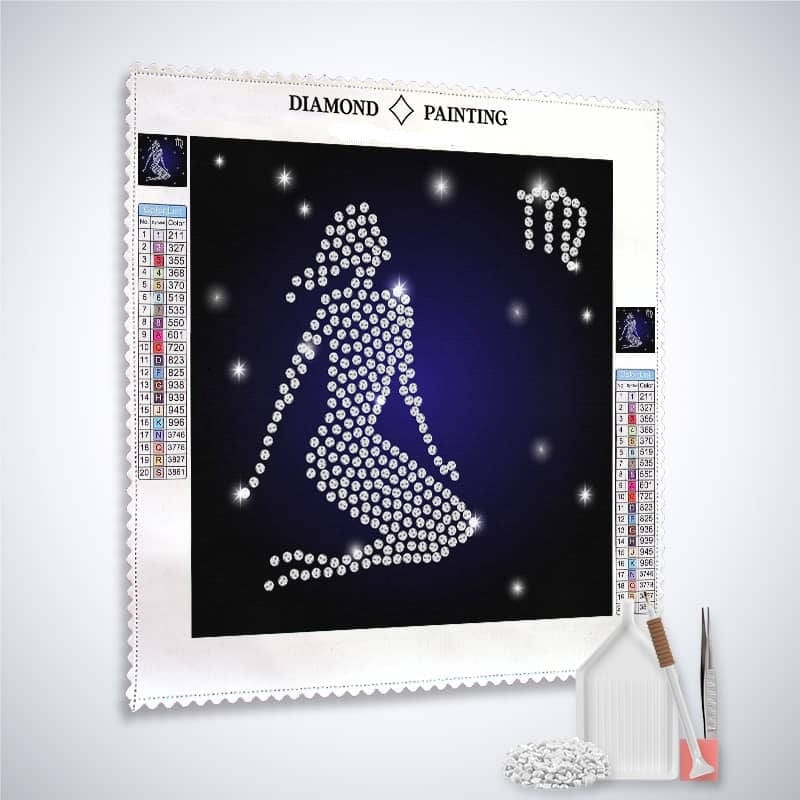 Zodiac sign Virgo — Diamond Painting Kit, product view 2