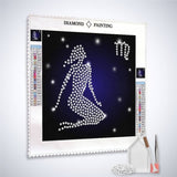 Zodiac sign Virgo — Diamond Painting Kit, product view 2