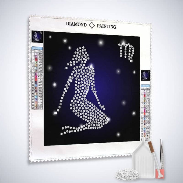 Zodiac sign Virgo — Diamond Painting Kit, product view 2