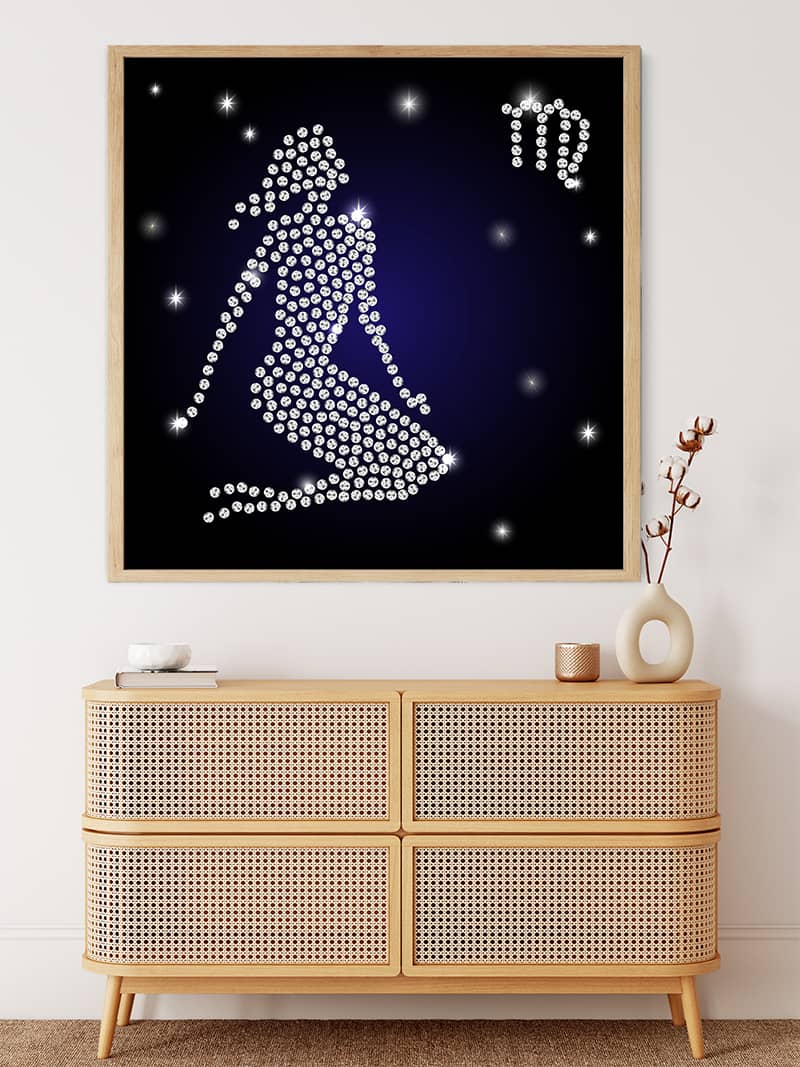 Zodiac sign Virgo — Diamond Painting Kit, product view 3