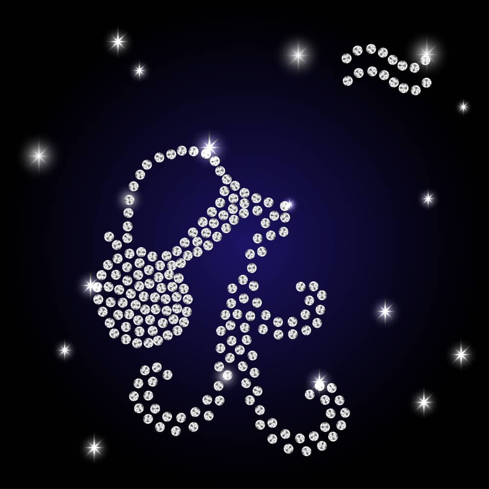 Zodiac sign Aquarius — Diamond Painting Kit design