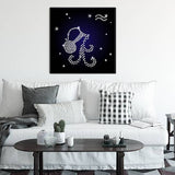 Zodiac sign Aquarius — Diamond Painting Kit, product view 3
