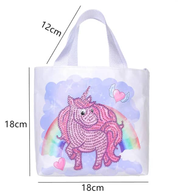 Unicorn — Diamond Painting Shoulder Bag Kit, product view 2