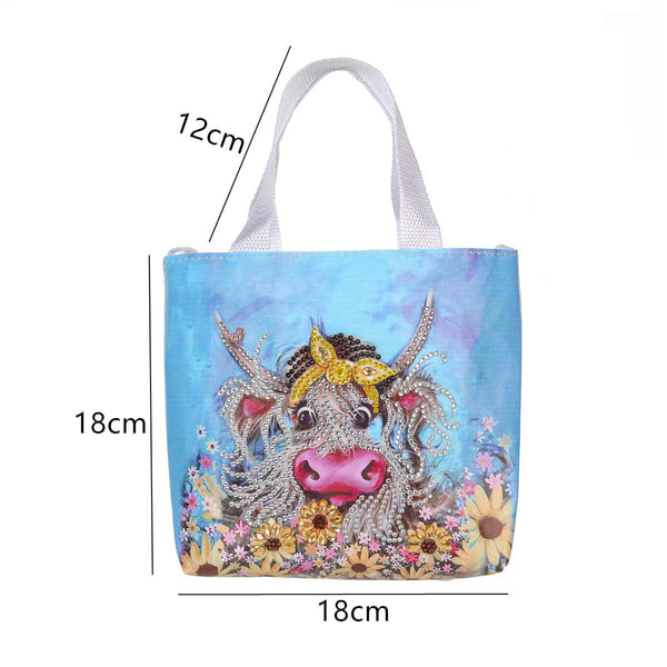 Water buffalo — Diamond Painting Shoulder Bag Kit, product view 3