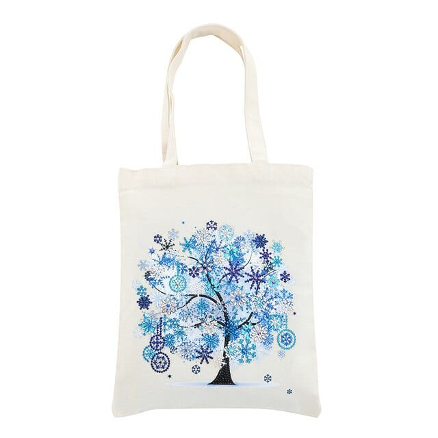 Blue tree — Diamond Painting Tote Bag Kit design
