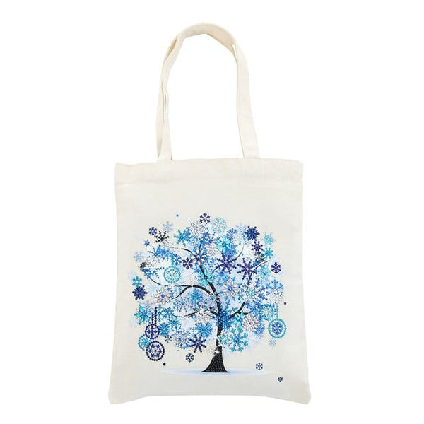 Blue tree — Diamond Painting Tote Bag Kit design