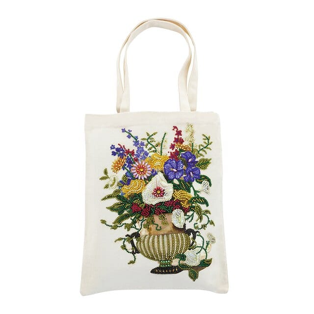 Flower vase — Diamond Painting Tote Bag Kit design