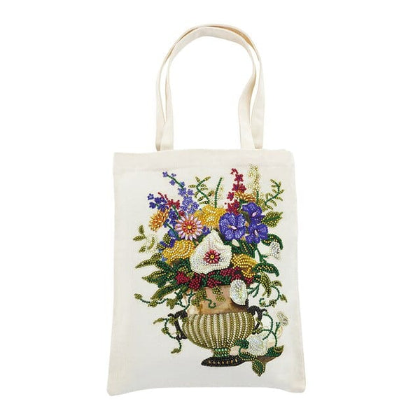Flower vase — Diamond Painting Tote Bag Kit design