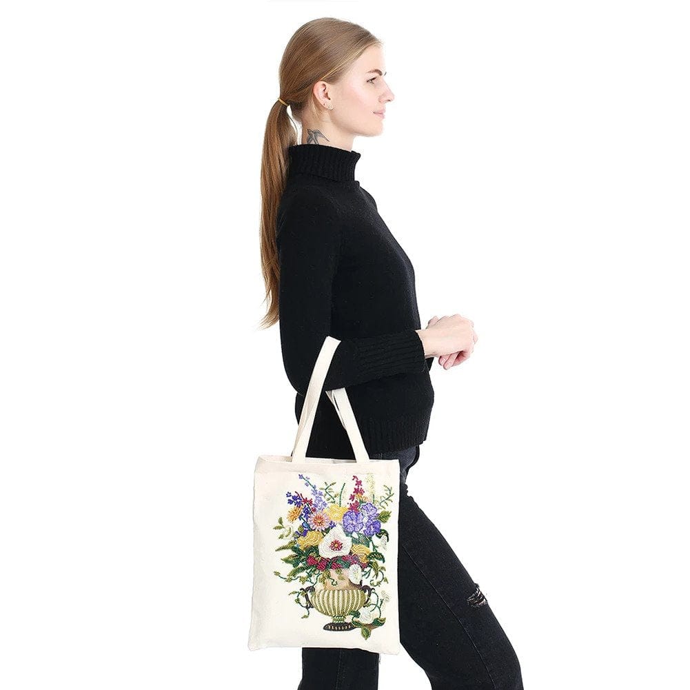 Flower vase — Diamond Painting Tote Bag Kit, product view 2