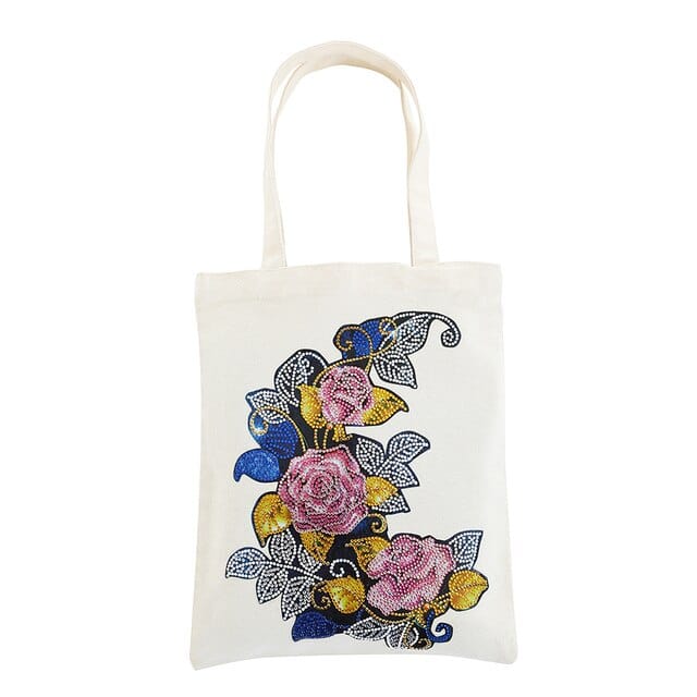 Floral decoration — Diamond Painting Tote Bag Kit design